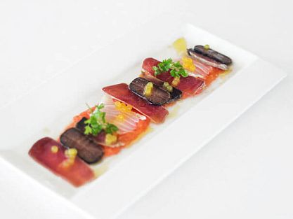 Dish of Salazones (salted fish) at Emperador Restaurant