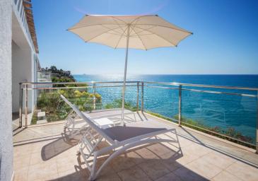 Terrasse Chambre Bungalow Vue Mer avec Hamacs