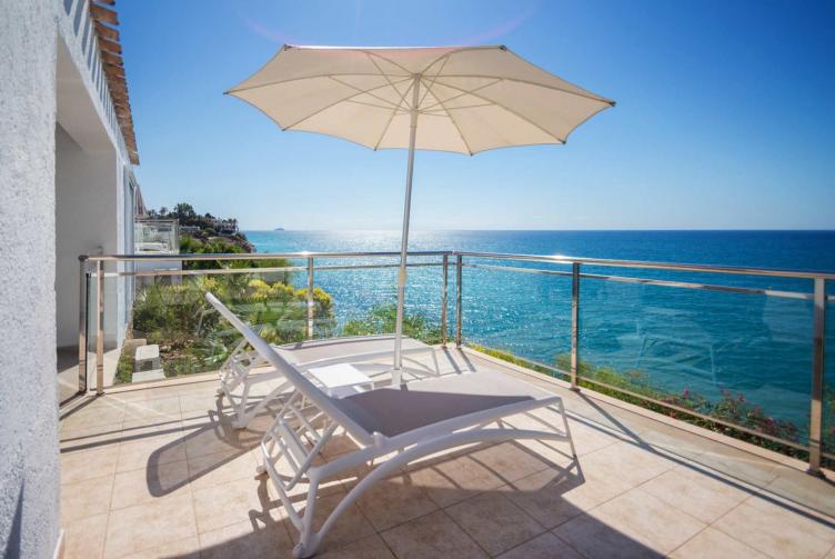 Terrasse Chambre Bungalow Vue Mer avec Hamacs