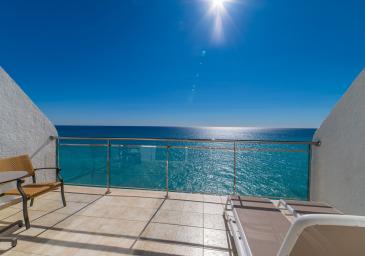 Terrasse de la chambre double romantique supérieure