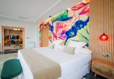 Lit double dans la chambre de la suite présidentielle