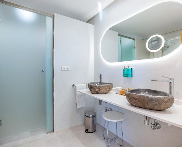 Double with Art Deco Living Room