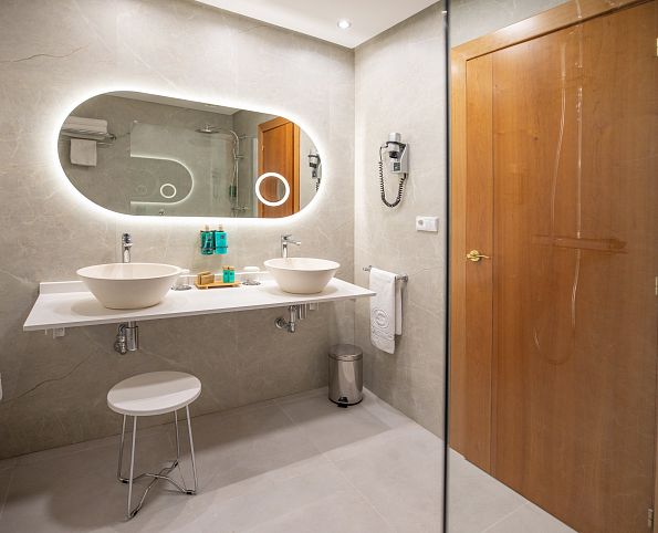 Double with Art Deco Living Room