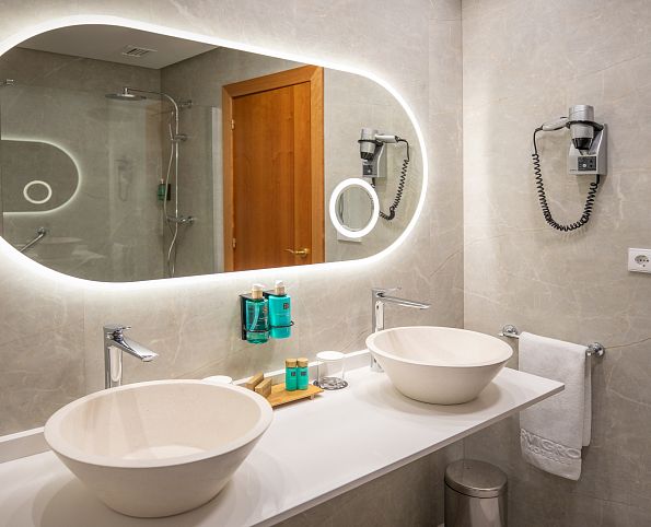 Double with Art Deco Living Room