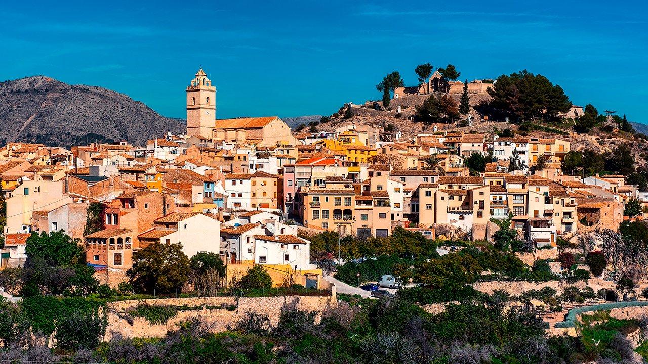 Panoramic view of Polop de la Marina