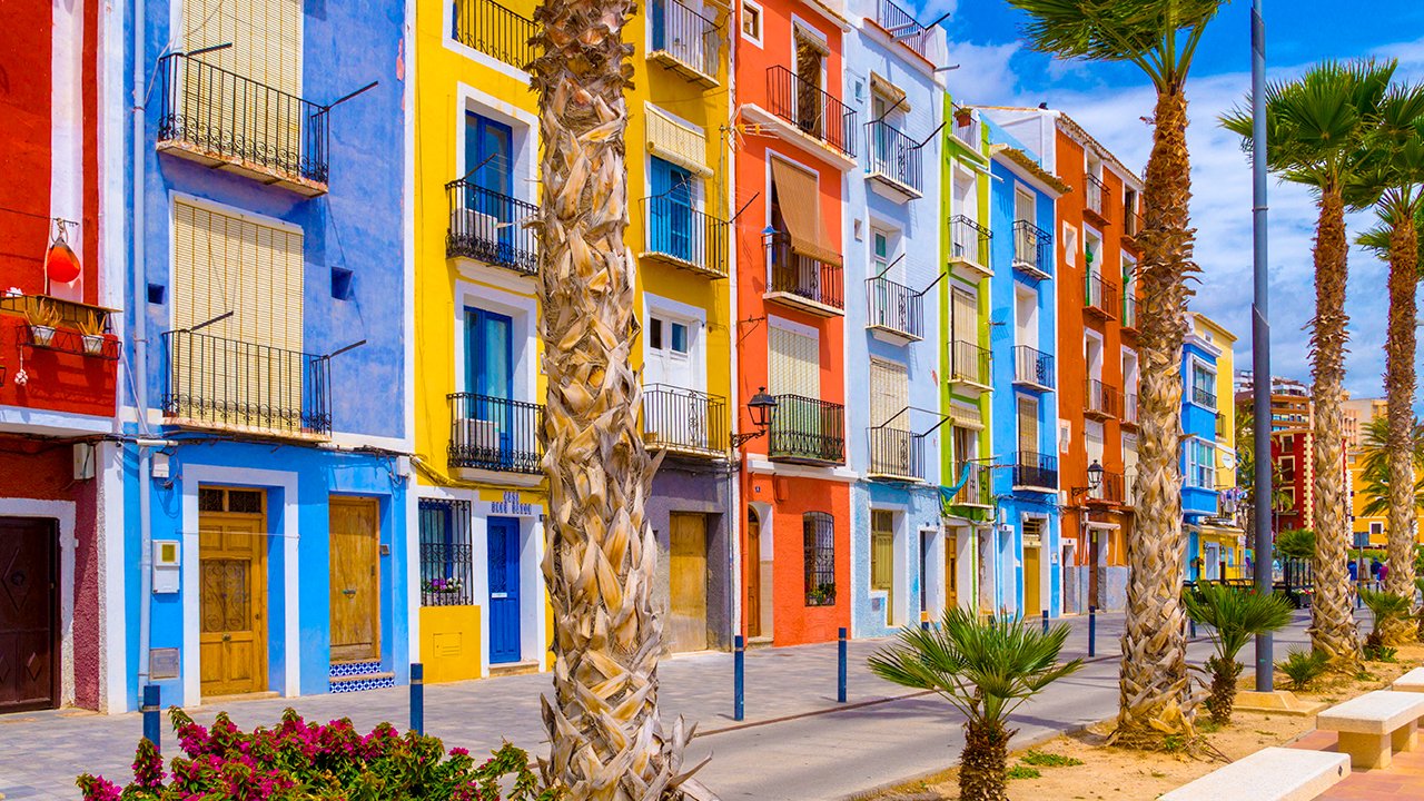 Casas de colores Villajoyosa